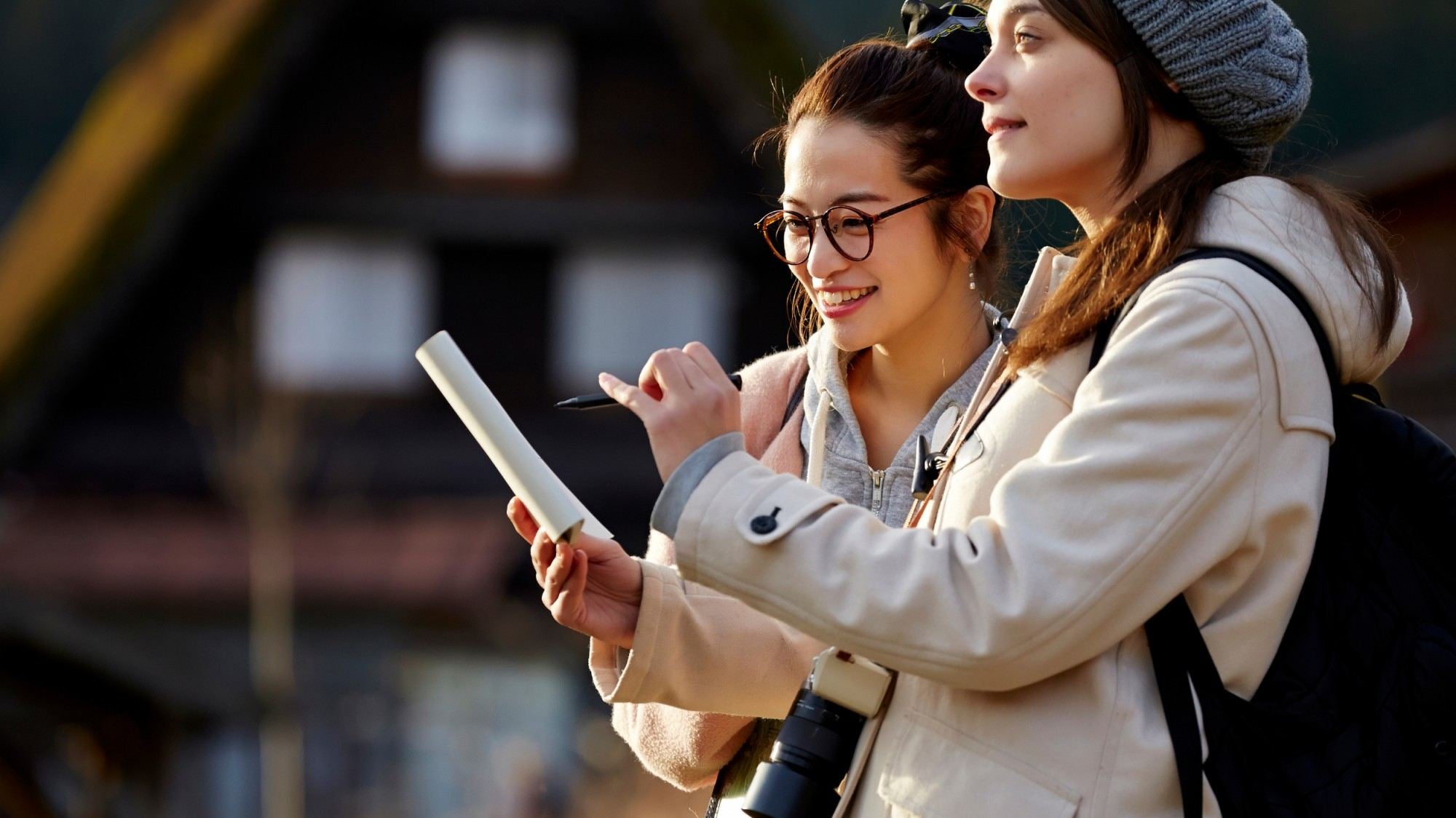 two travelers looking for esim
